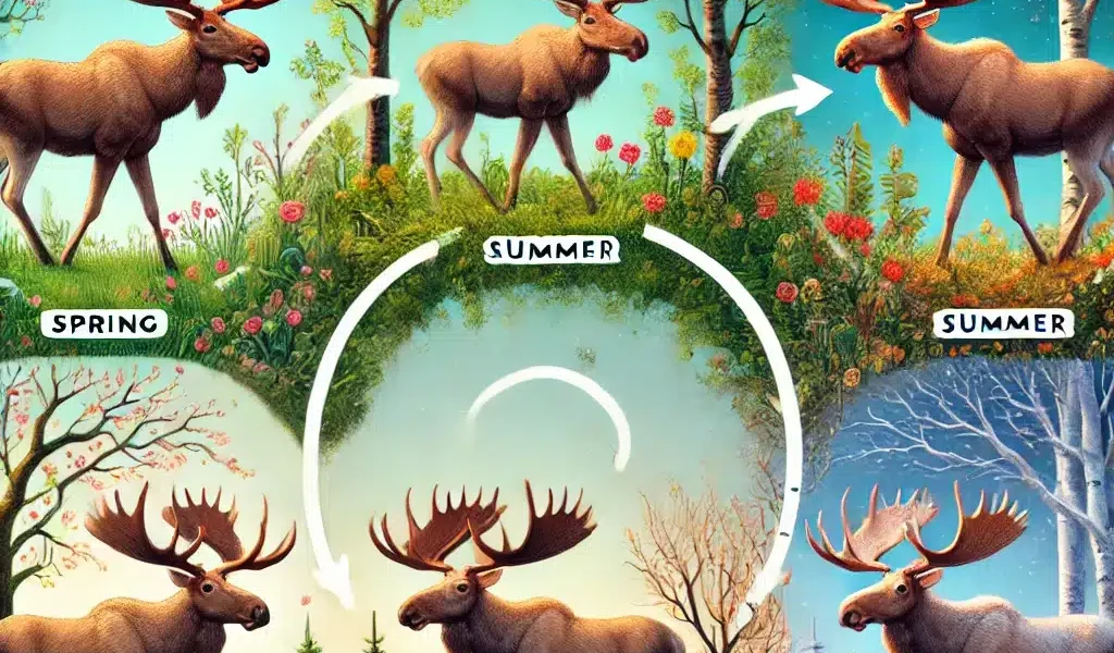 an image showing antler lifecycle